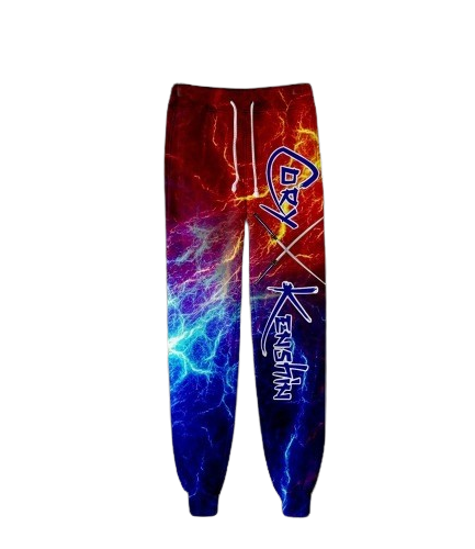 CoryxKenshin 3D Blue Print Pants